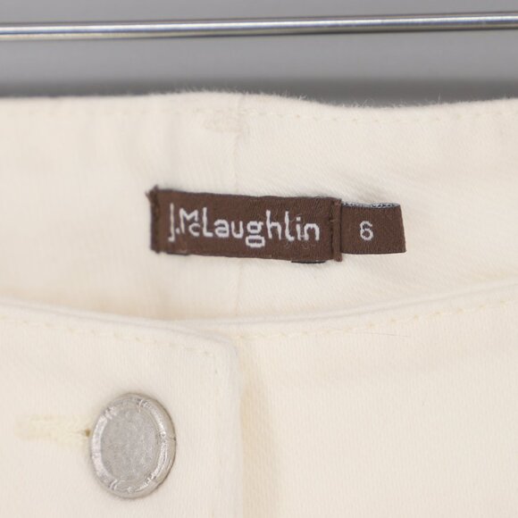 J.MCLAUGHLIN Lexi Slim-Leg Jeans in Off-White Size 6 - Picture 6 of 7